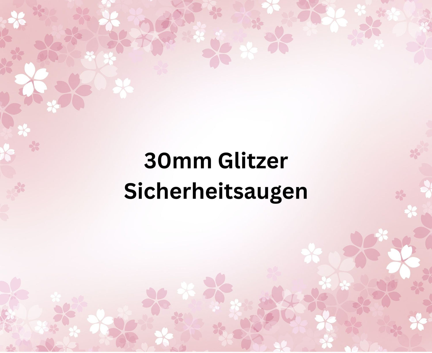 ⁠30mm Glitzer Sicherheitsaugen