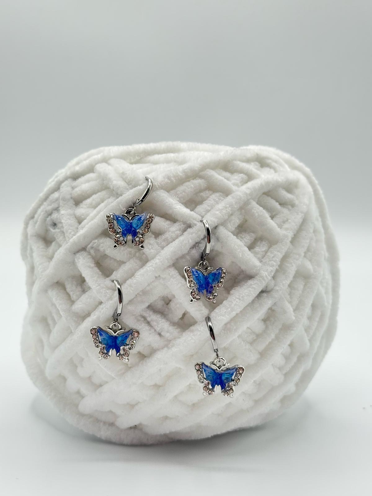 Blauer Schmetterling Maschenmarkierer
