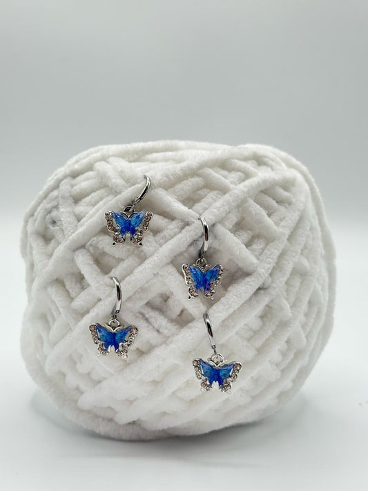 Blauer Schmetterling Maschenmarkierer
