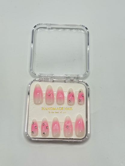 Rosa press on Nails