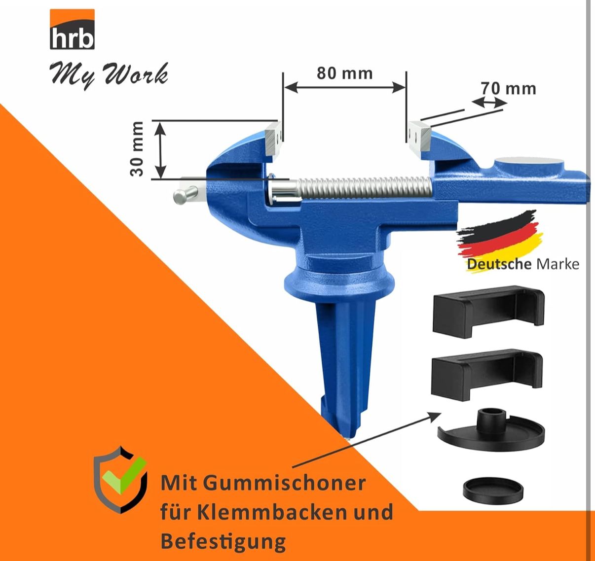Schraubstock für den Zugtest