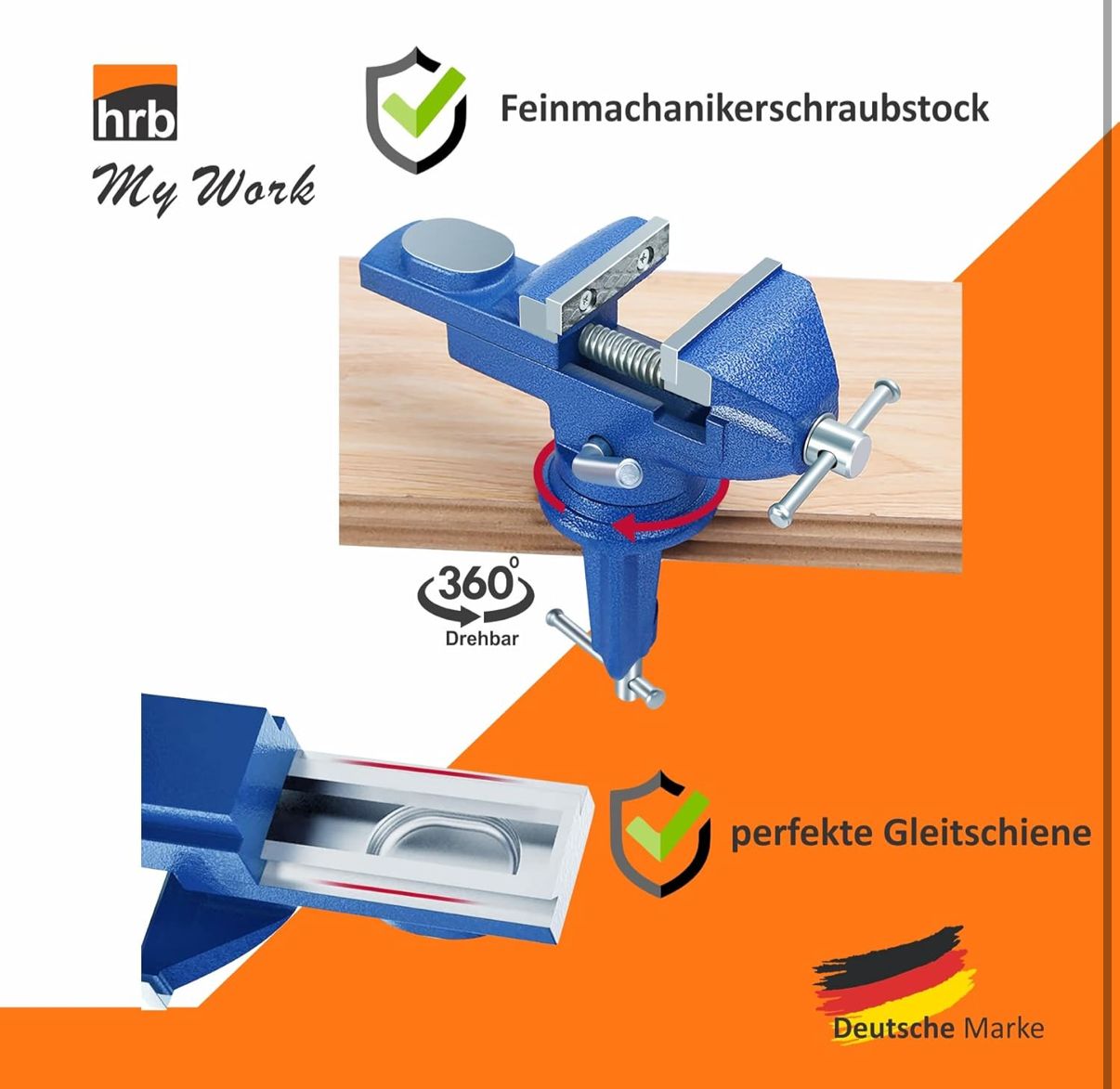 Schraubstock für den Zugtest
