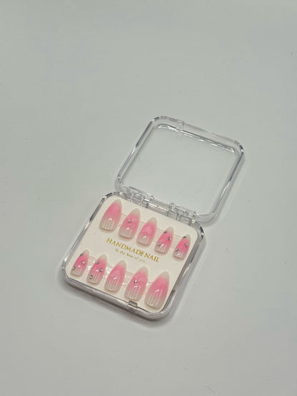 Rosa press on Nails