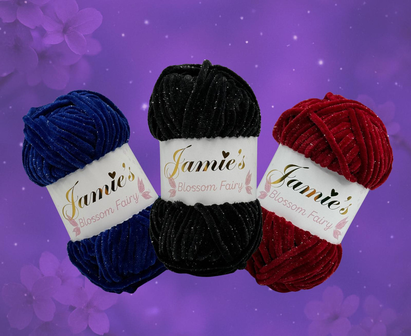 Jamie‘s Blossom Fairy - Glitzer Chenille Wolle