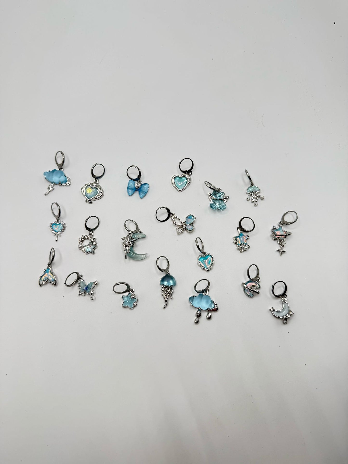 Zufalls blauer Glitzer Maschenmarkierer