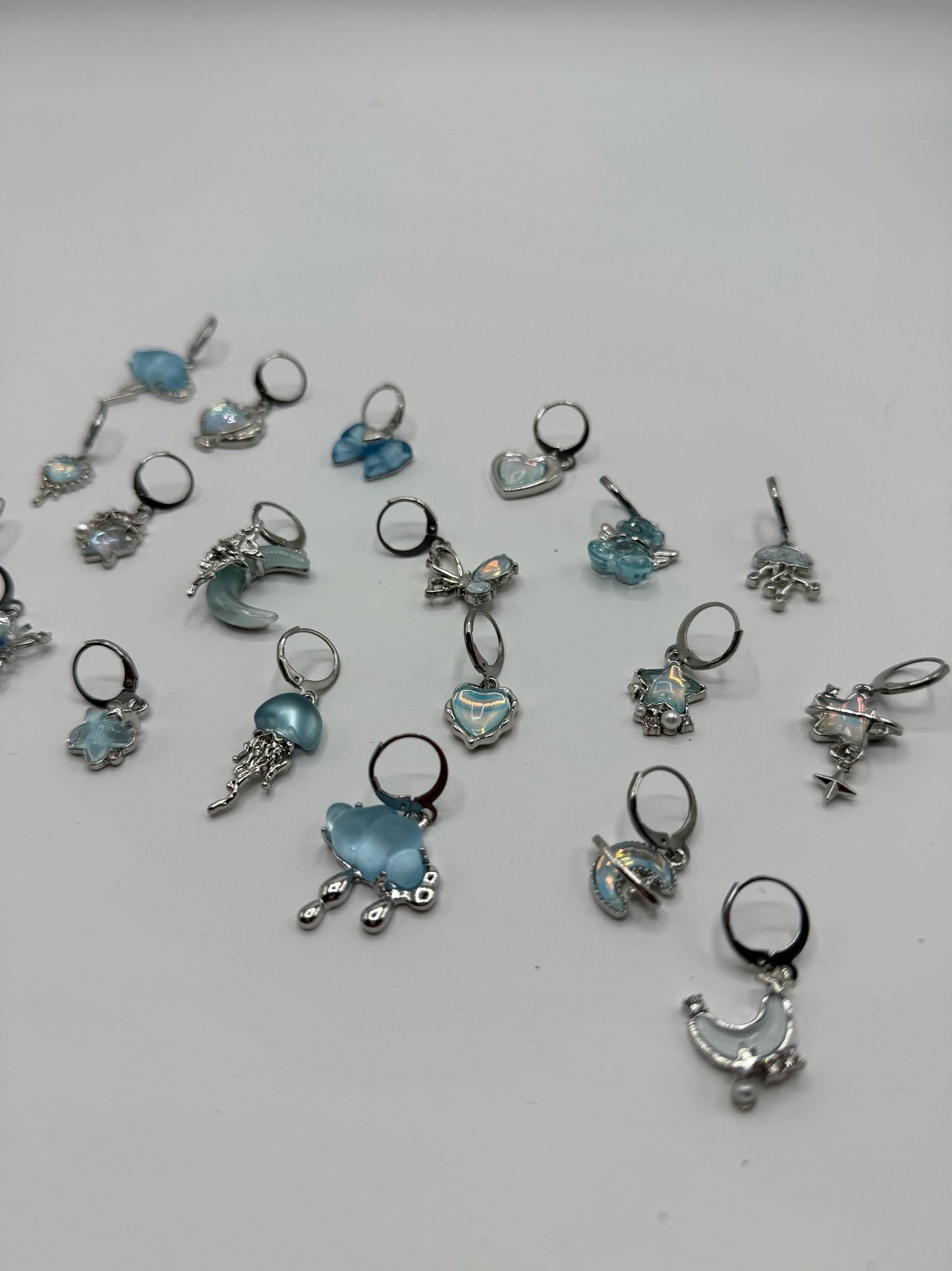 Zufalls blauer Glitzer Maschenmarkierer