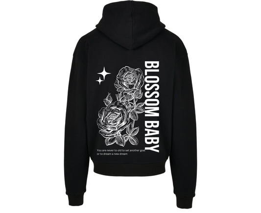 Jamies Blossom Baby Hoodie schwarz