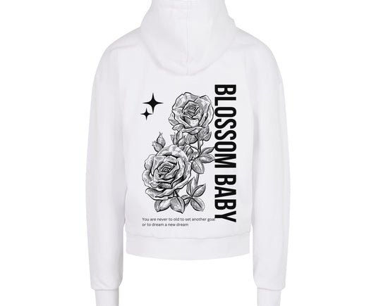 Jamies Blossom Baby Hoodie weiß