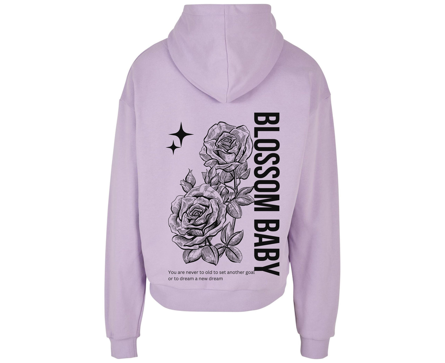 Jamies Blossom Baby Hoodie Flieder