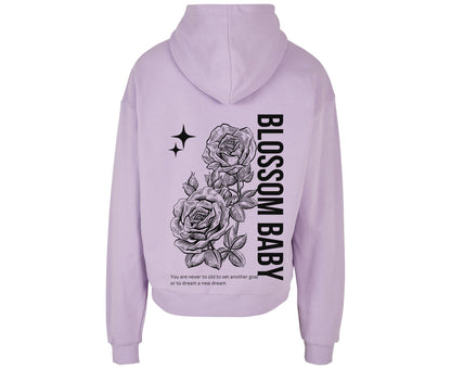 Jamies Blossom Baby Hoodie Flieder