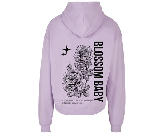 Jamies Blossom Baby Hoodie Flieder