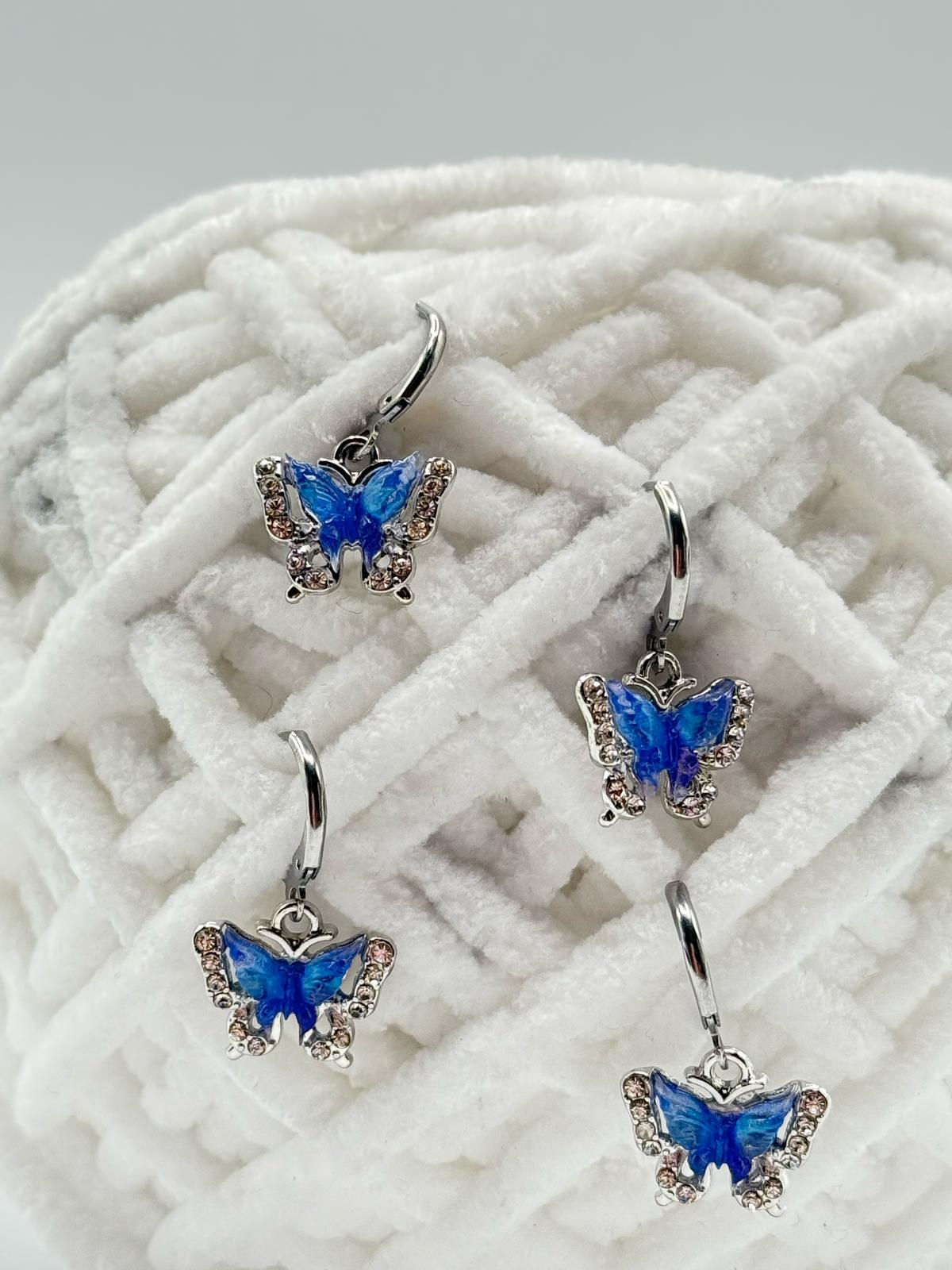 Blauer Schmetterling Maschenmarkierer