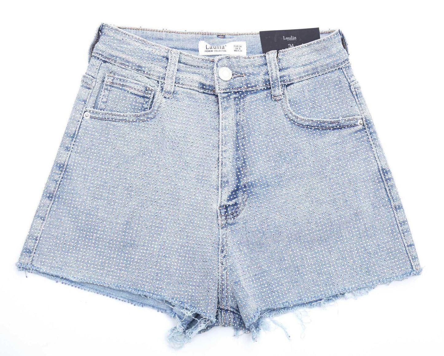 Glitzer Jeans short