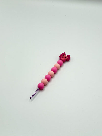 rosa Axolotl Nadel