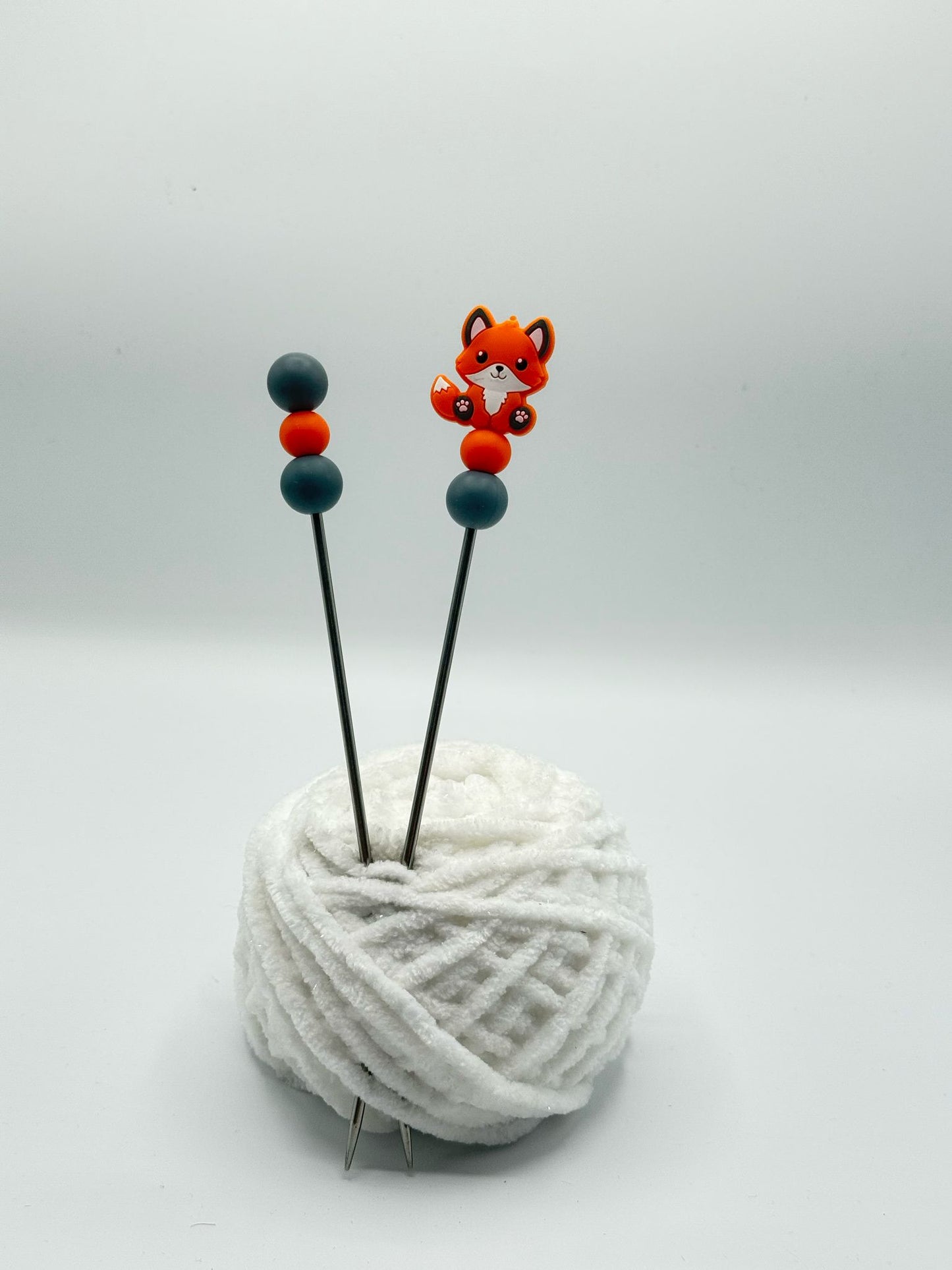 Fuchs dunkelgrau Amigurumi Sticks