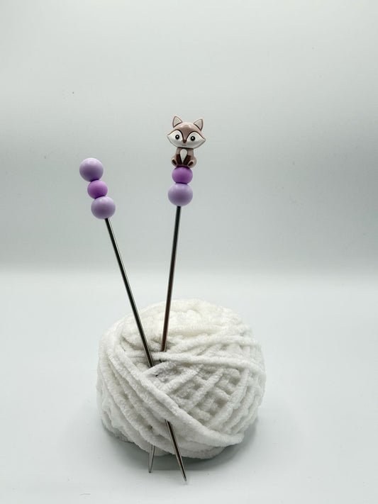Fuchs lila Amigurumi sticks