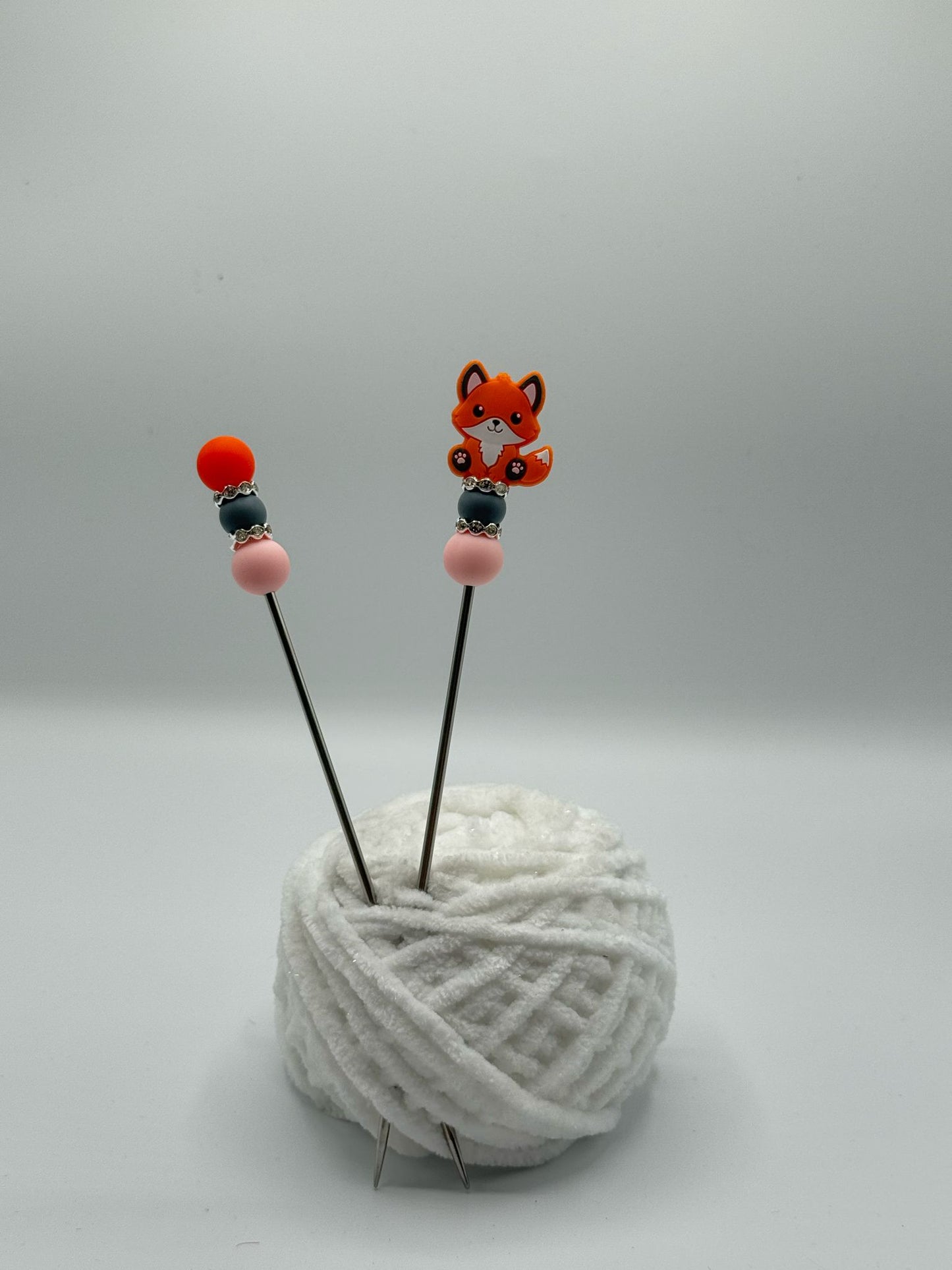 Fuchs Glitzer Amigurumi Sticks