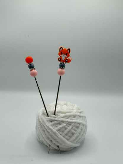 Fuchs Glitzer Amigurumi Sticks