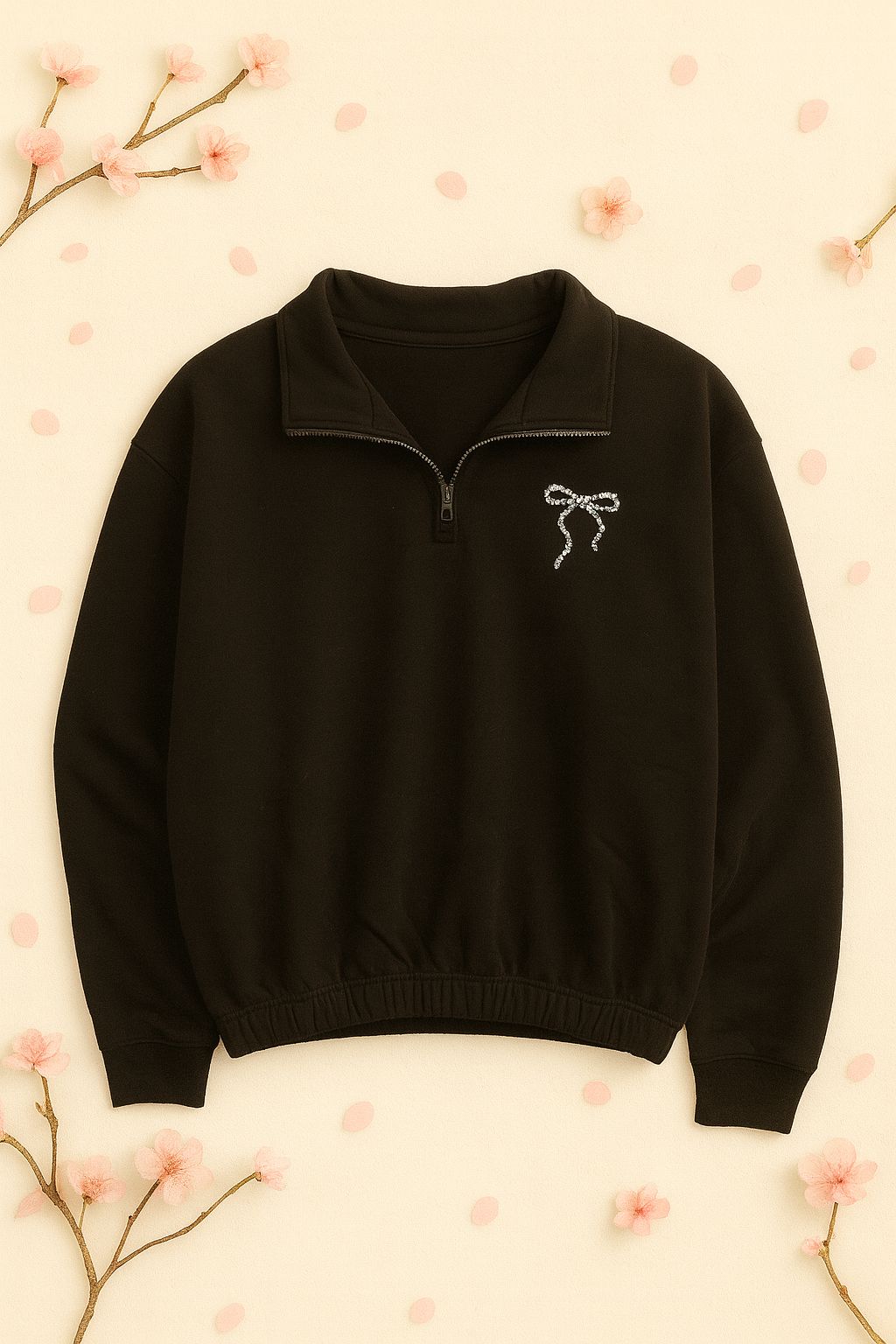 Crystal Bow Black