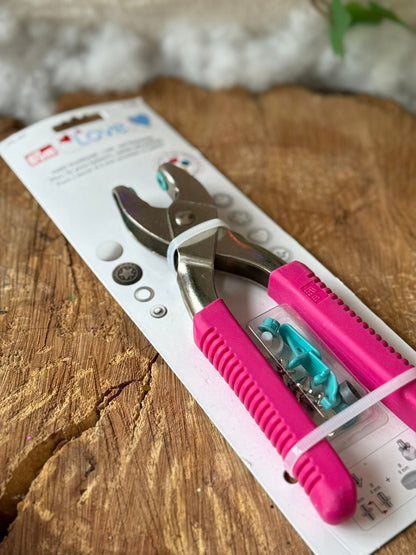 Pinke Sicherheitsaugen Zange