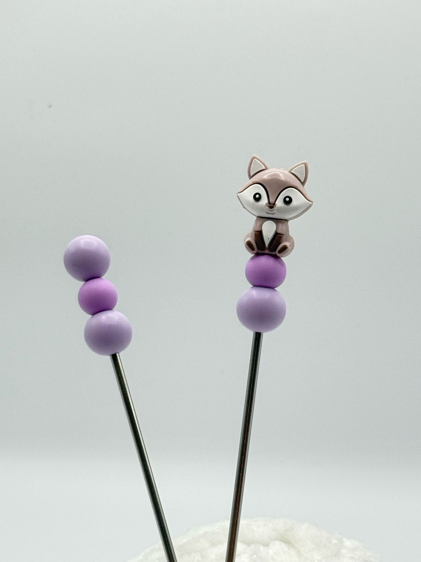 Fuchs lila Amigurumi sticks